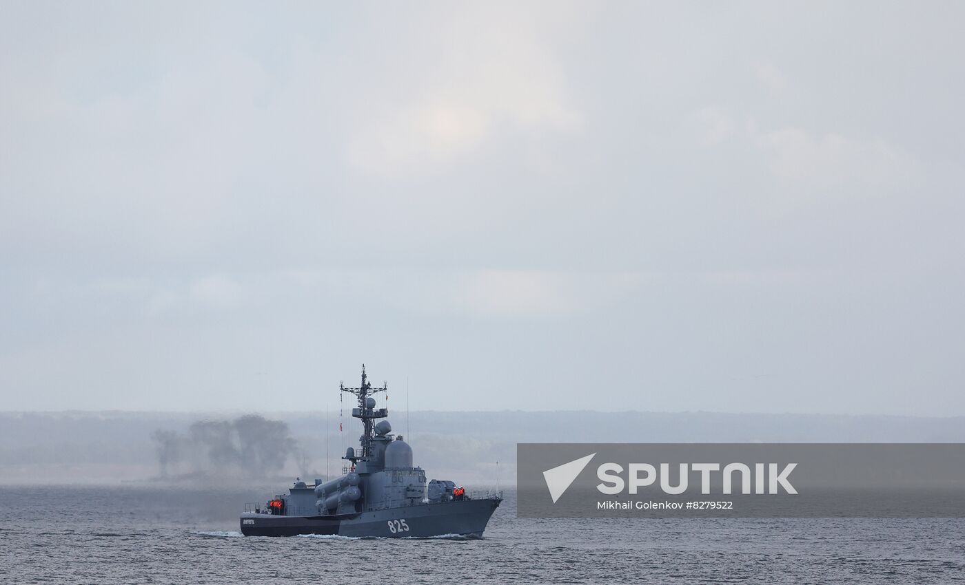 Russia Navy Baltic Fleet Drills
