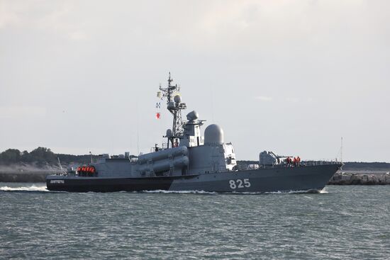 Russia Navy Baltic Fleet Drills