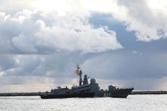 Russia Navy Baltic Fleet Drills
