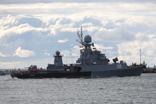 Russia Navy Baltic Fleet Drills