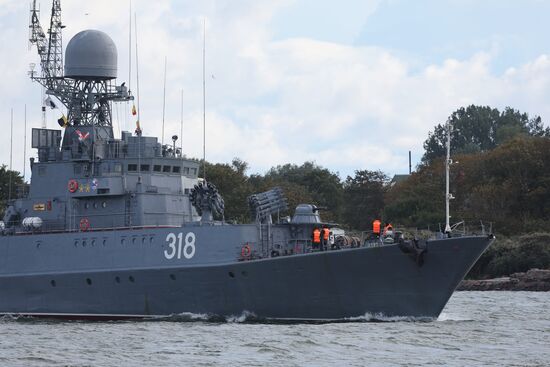 Russia Navy Baltic Fleet Drills