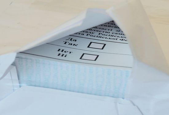 DPR LPR Ukraine Russia Joining Referendum Ballots