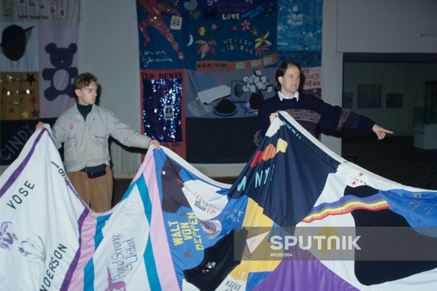 Exhibition of patchwork quilts