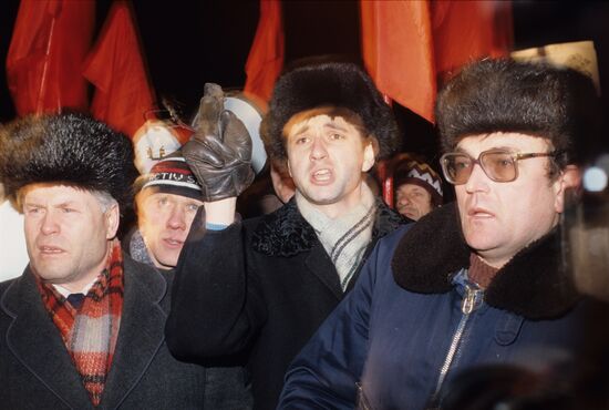 Democratic Party of Russia stages rally in Moscow