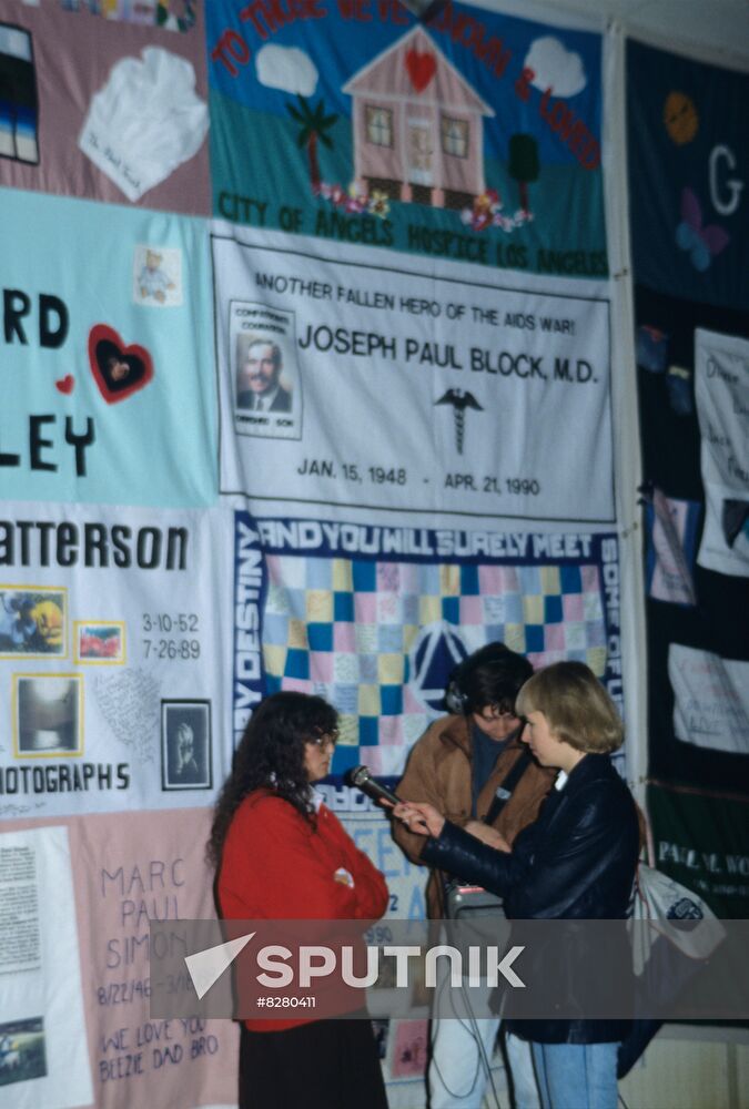 Exhibition of patchwork quilts