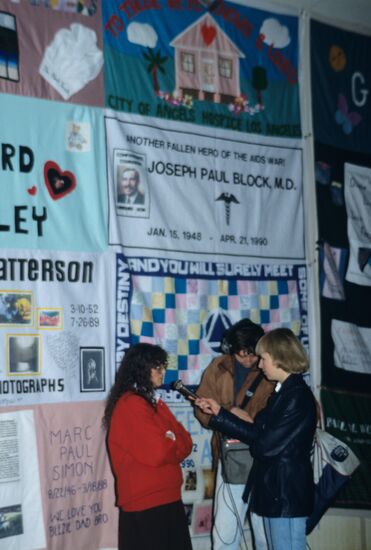 Exhibition of patchwork quilts