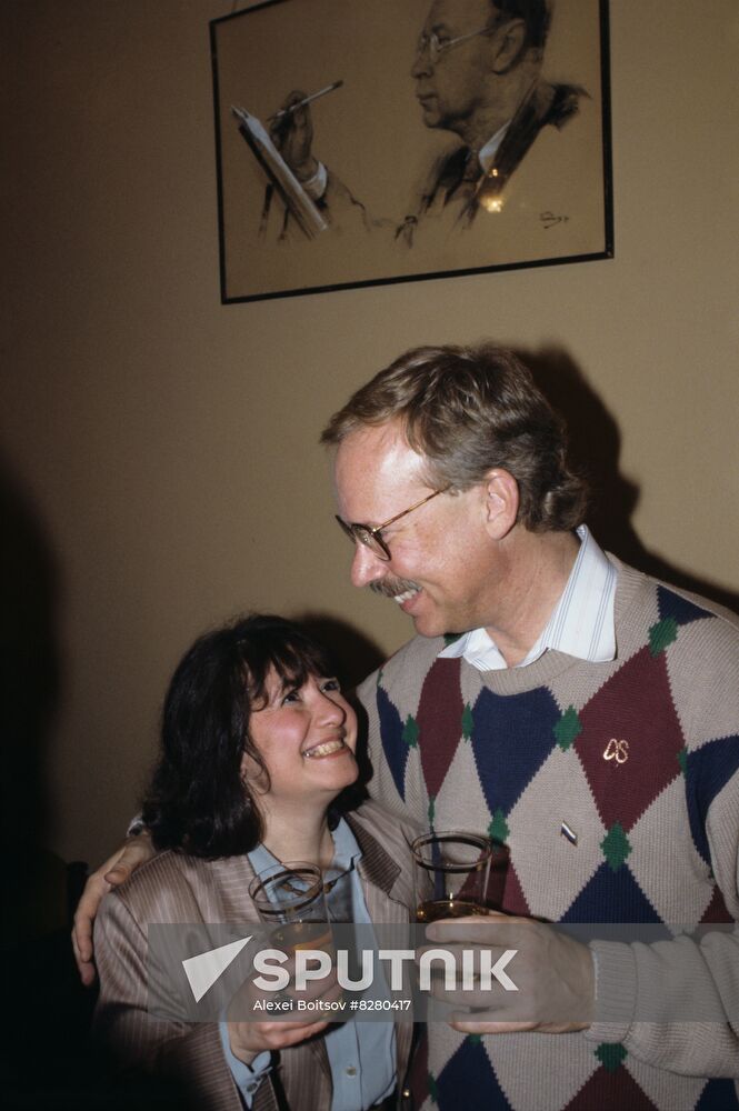American jazz vibraphonist Gary Burton performs live in USSR