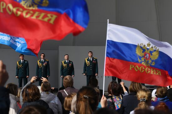 Russia Joining Referendum Regions Support Rallies