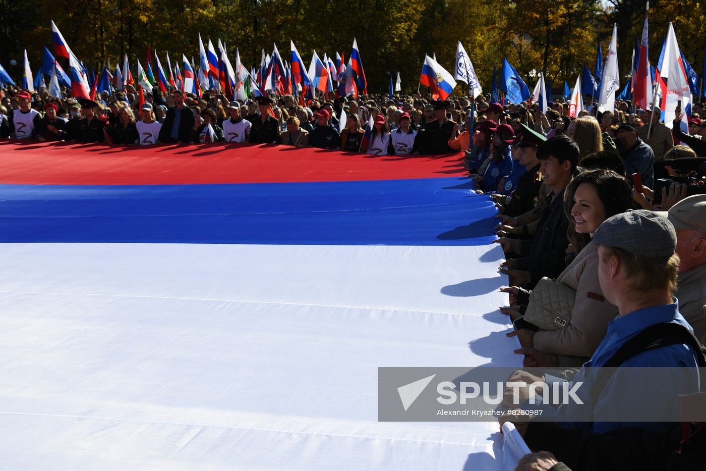 Russia Joining Referendum Regions Support Rallies