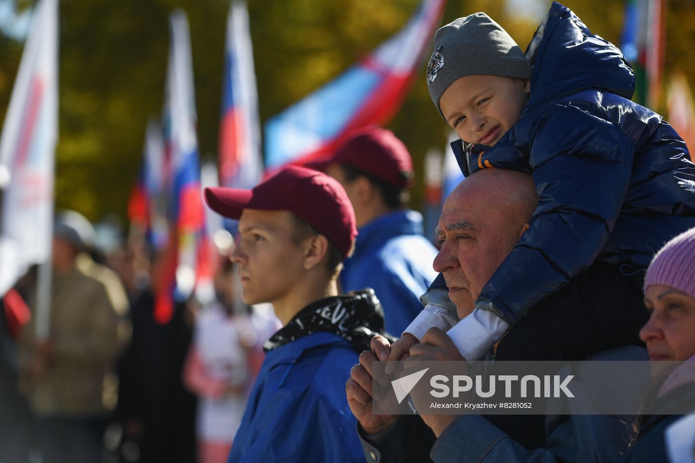 Russia Joining Referendum Regions Support Rallies