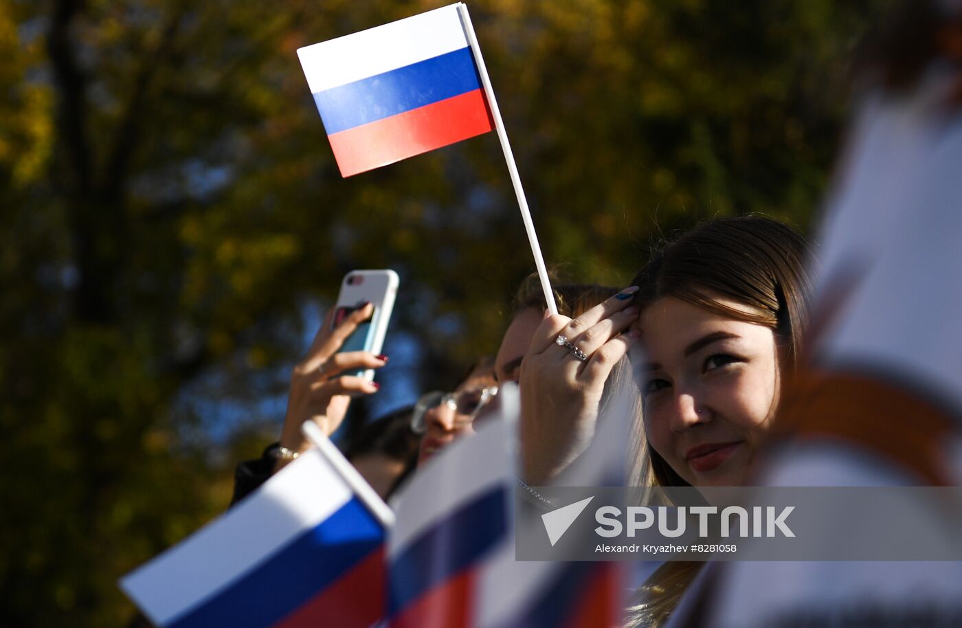 Russia Joining Referendum Regions Support Rallies