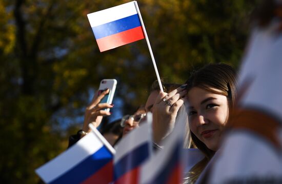 Russia Joining Referendum Regions Support Rallies