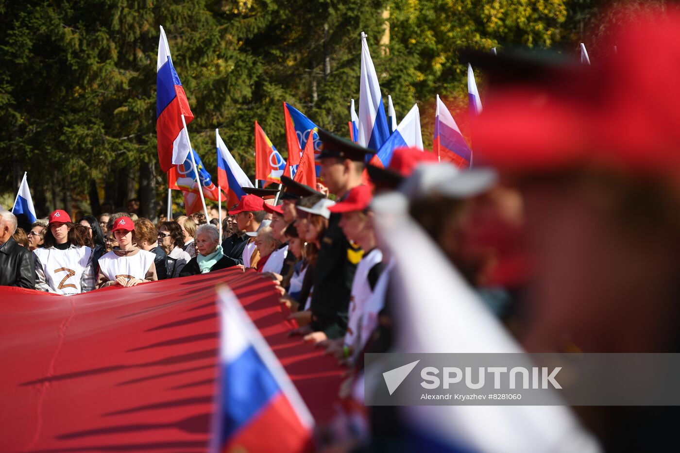 Russia Joining Referendum Regions Support Rallies