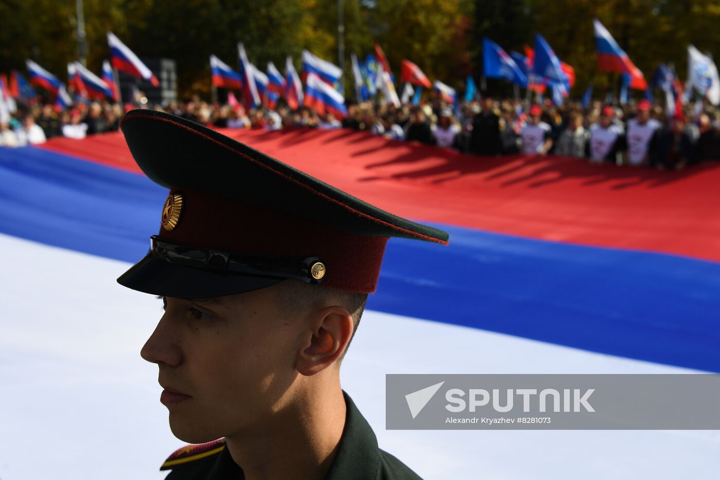 Russia Joining Referendum Regions Support Rallies