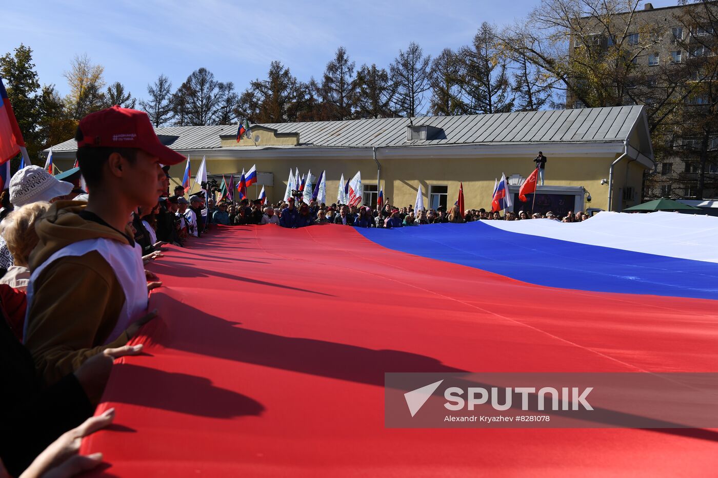 Russia Joining Referendum Regions Support Rallies