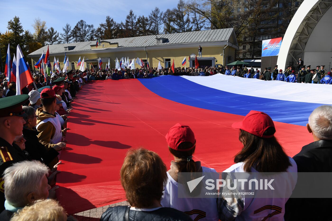 Russia Joining Referendum Regions Support Rallies