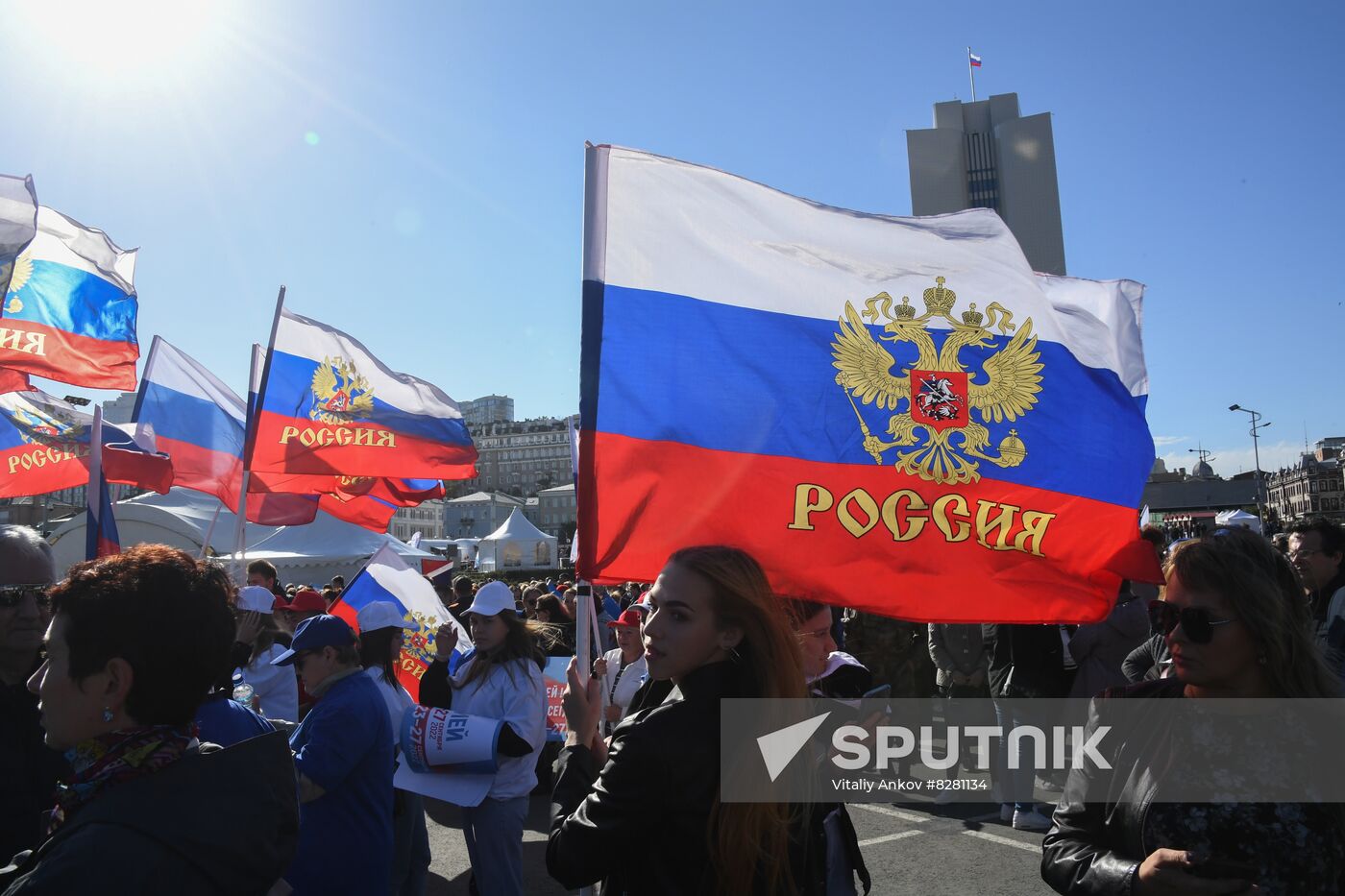 Russia Joining Referendum Regions Support Rallies