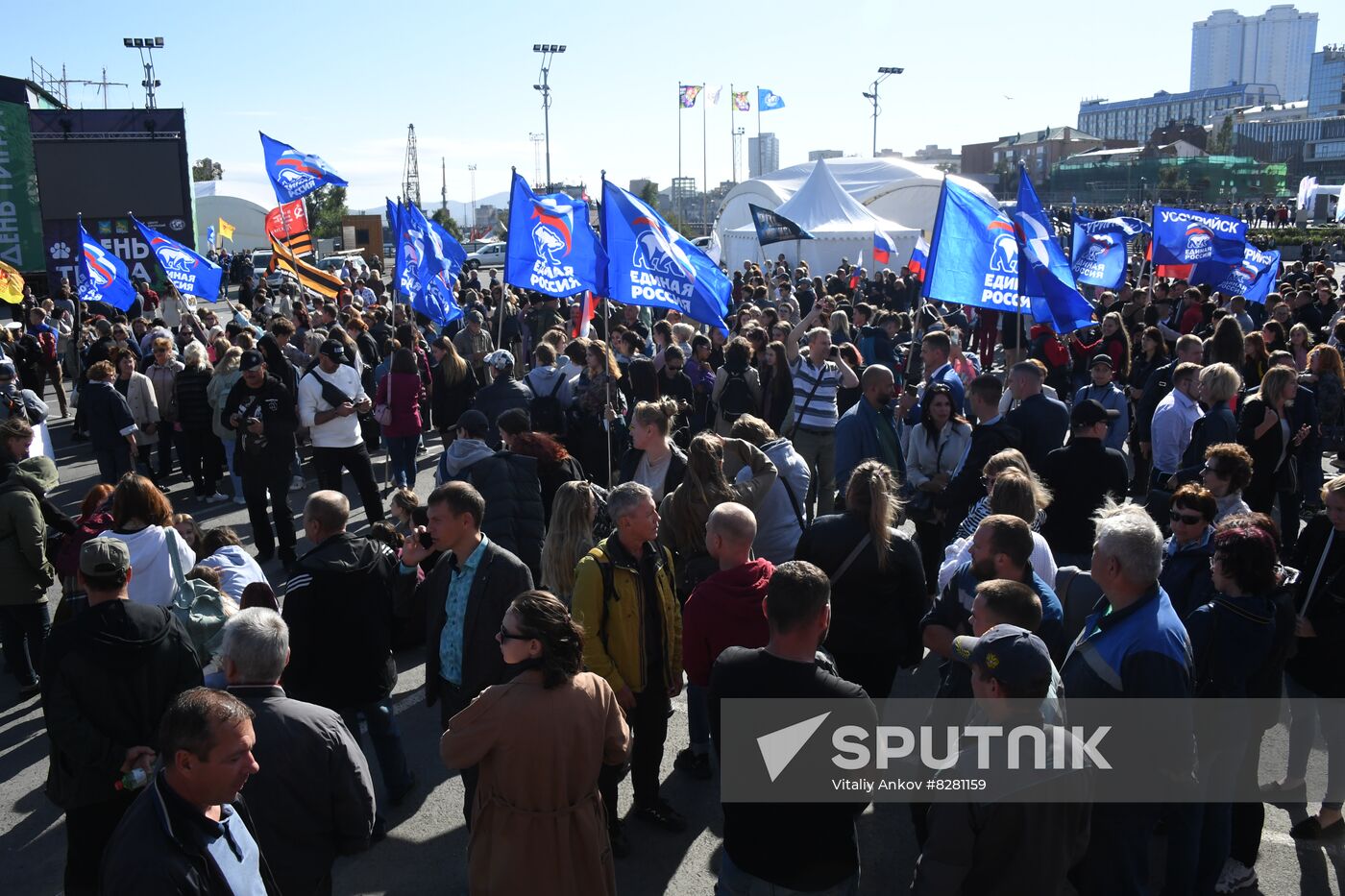 Russia Joining Referendum Regions Support Rallies