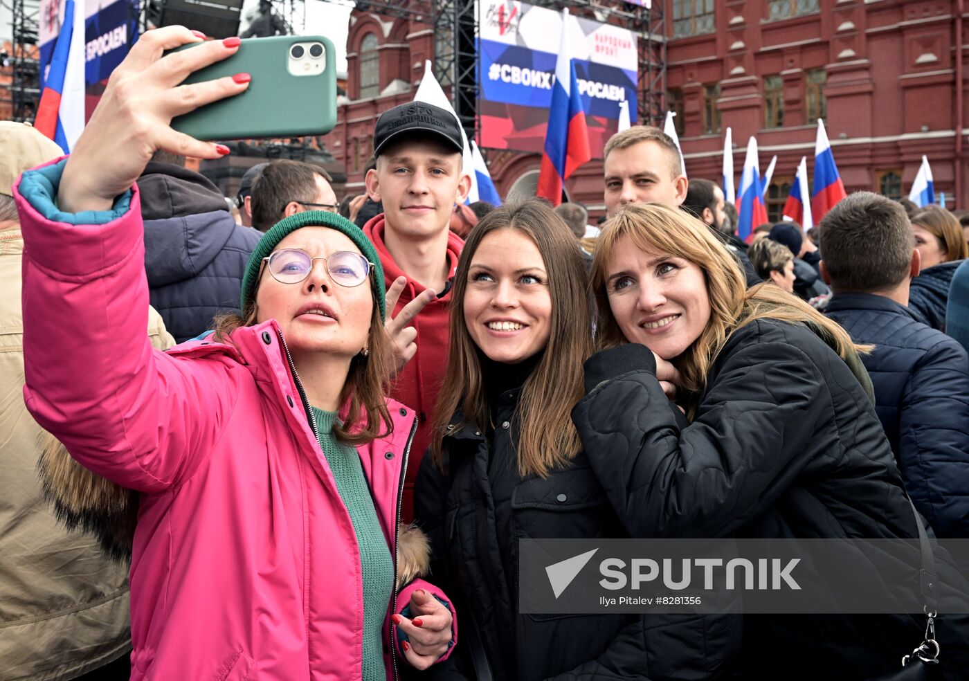 Russia Joining Referendum Support Rally