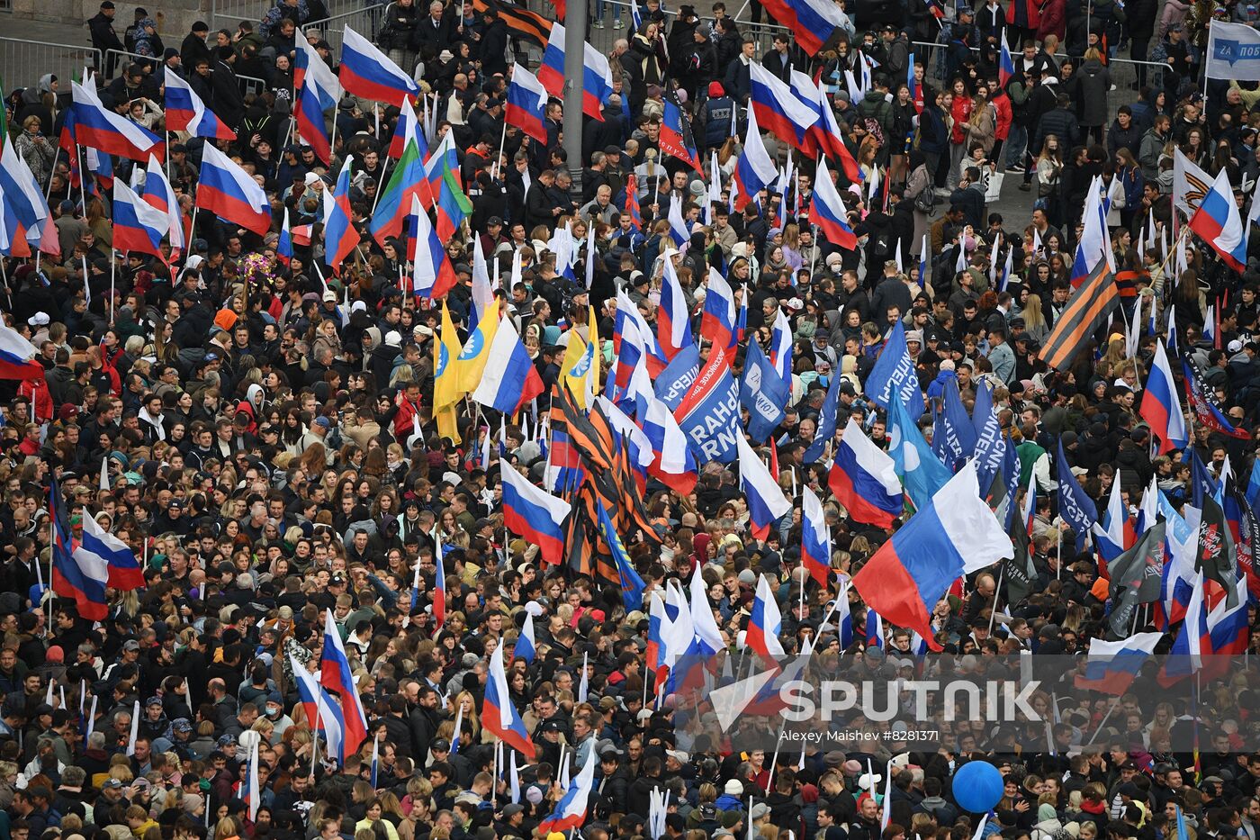 Russia Joining Referendum Support Rally