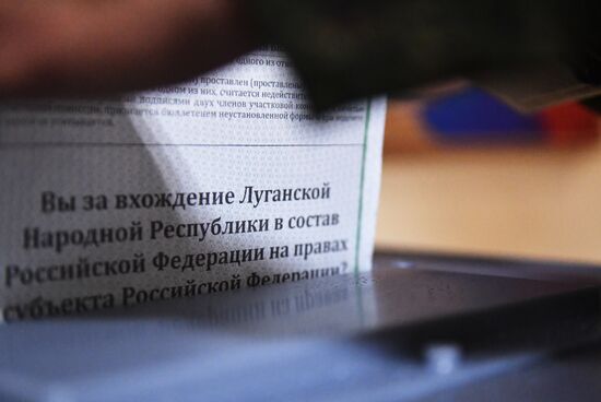 DPR LPR Russia Joining Referendum