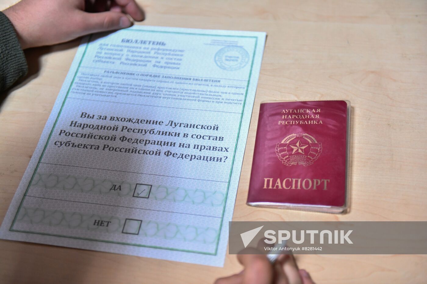 DPR LPR Russia Joining Referendum