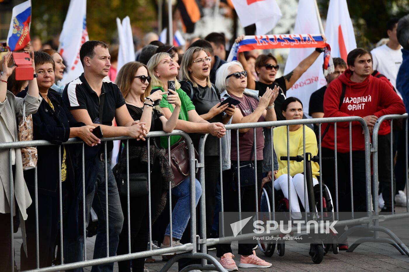 Russia Joining Referendum Regions Support Rallies