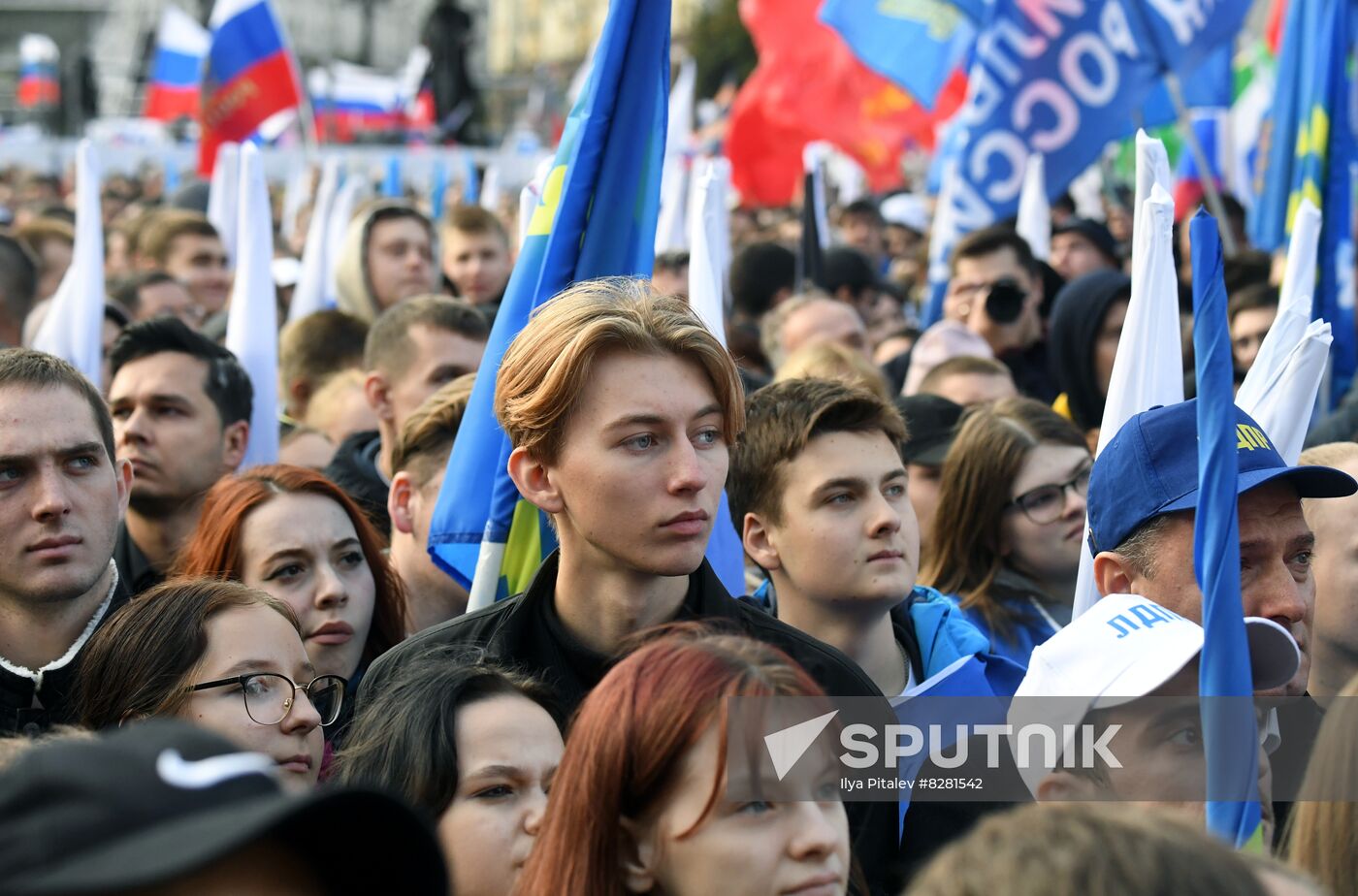 Russia Joining Referendum Support Rally