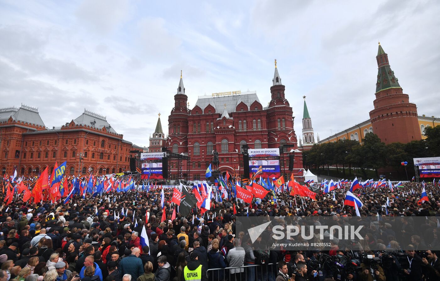 Russia Joining Referendum Support Rally
