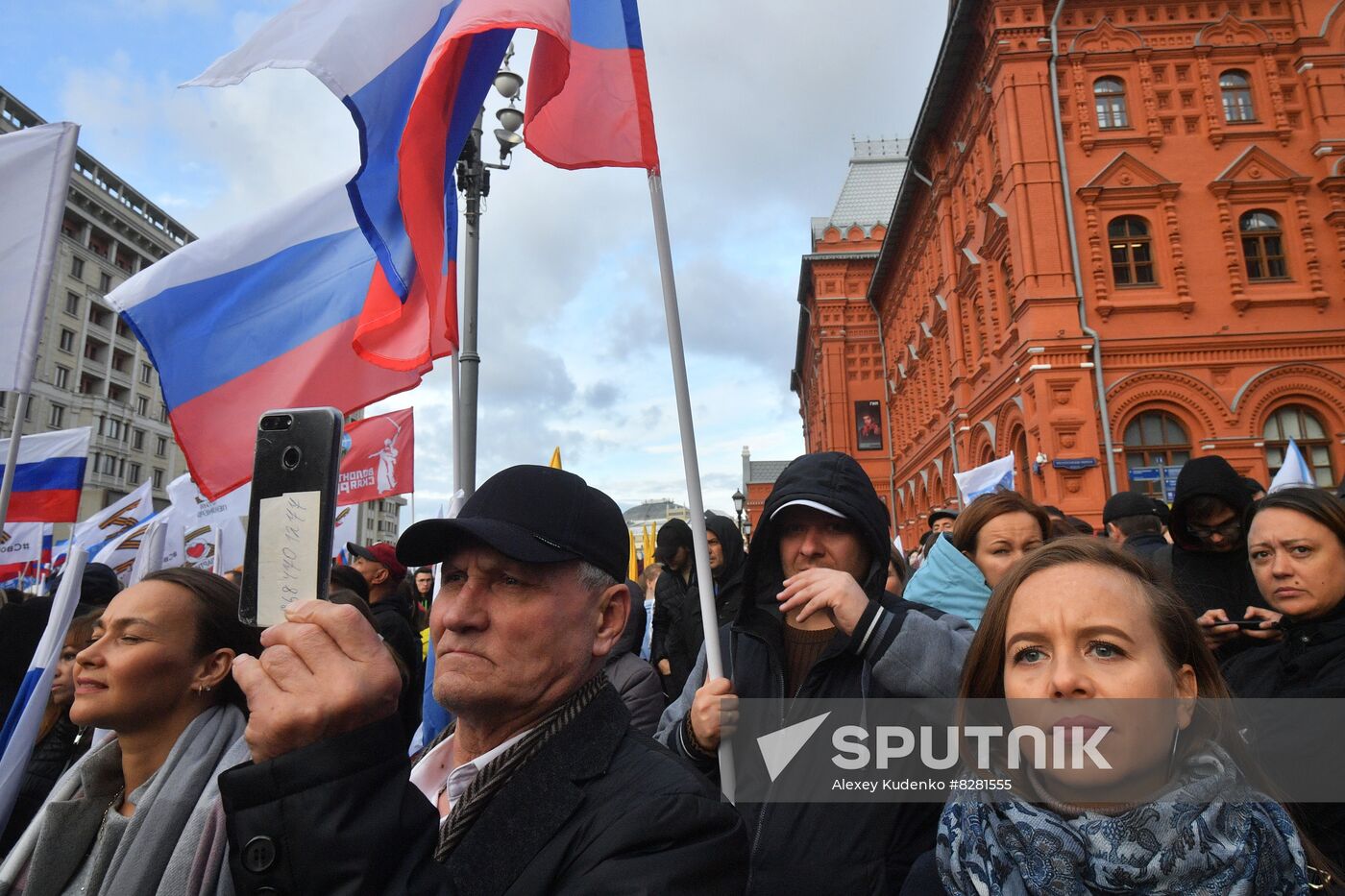 Russia Joining Referendum Support Rally