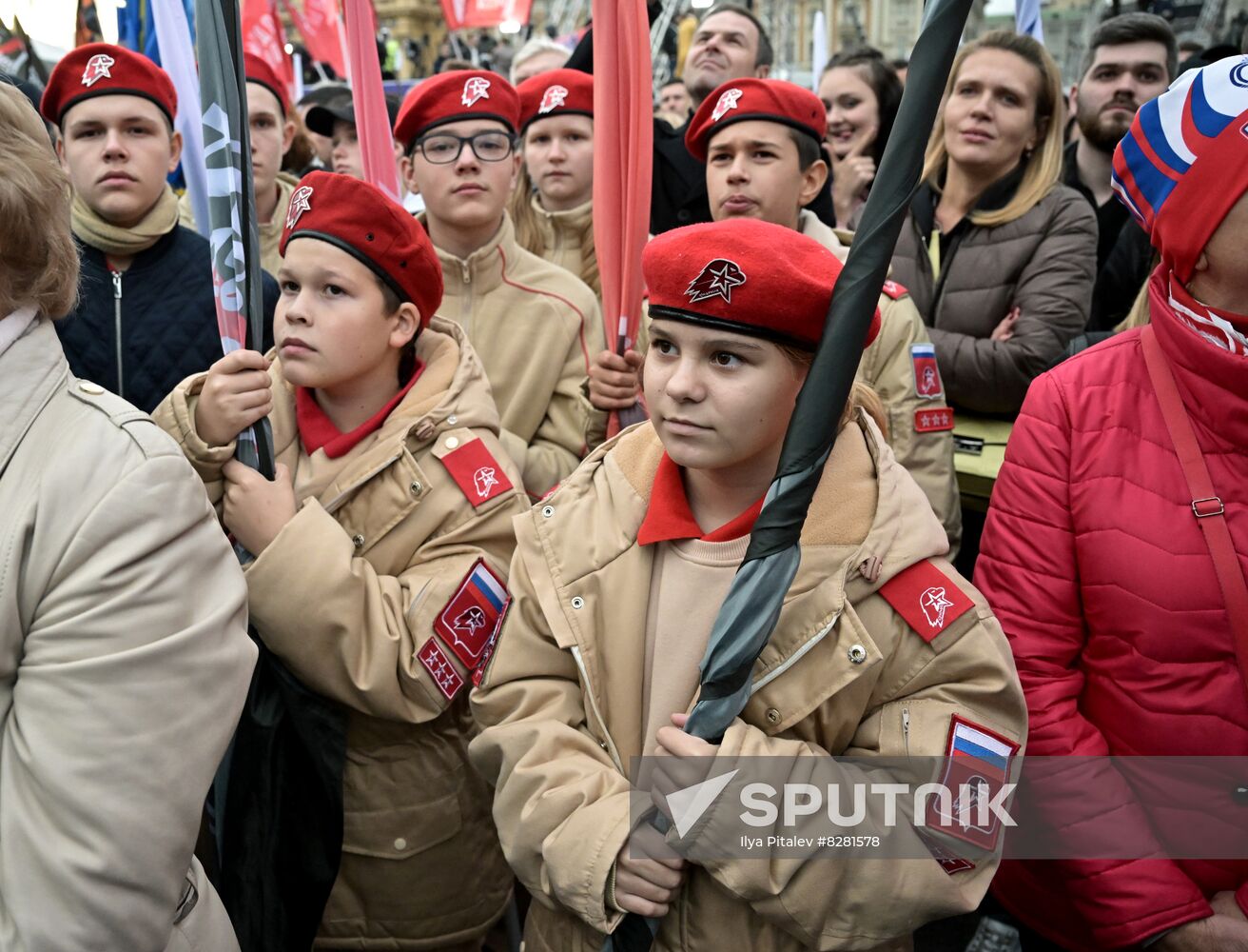 Russia Joining Referendum Support Rally