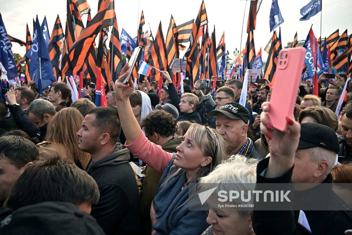 Russia Joining Referendum Support Rally