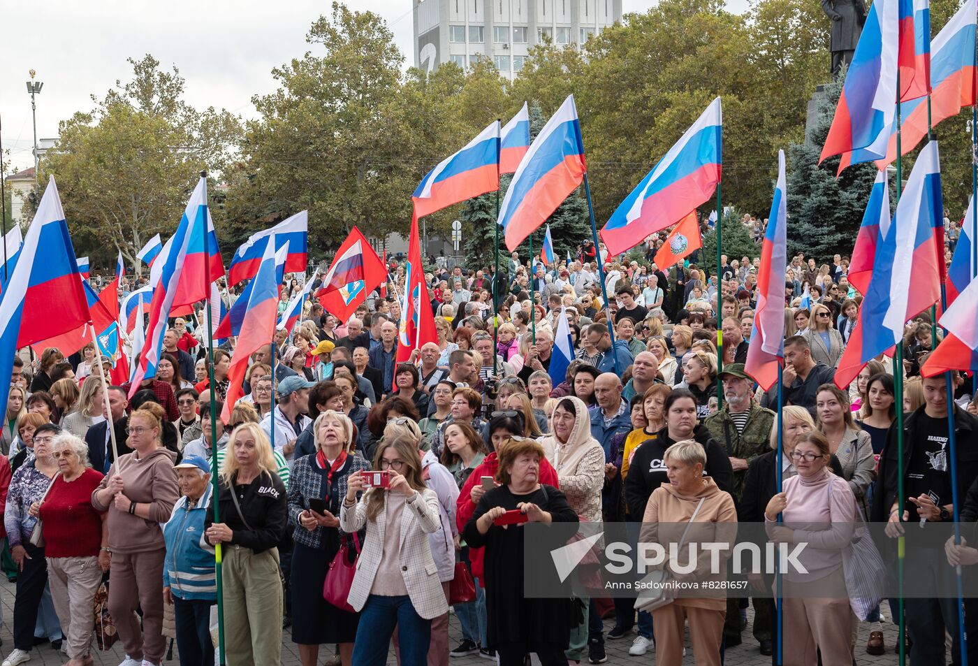 Russia Joining Referendum Regions Support Rallies
