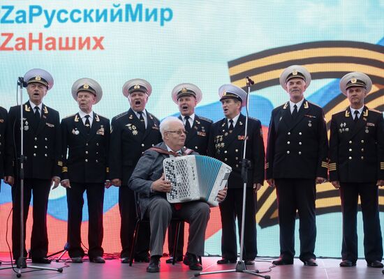 Russia Joining Referendum Regions Support Rallies