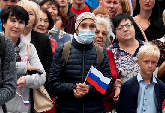 Russia Joining Referendum Regions Support Rallies