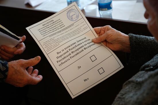 Russia Joining Referendum Regions