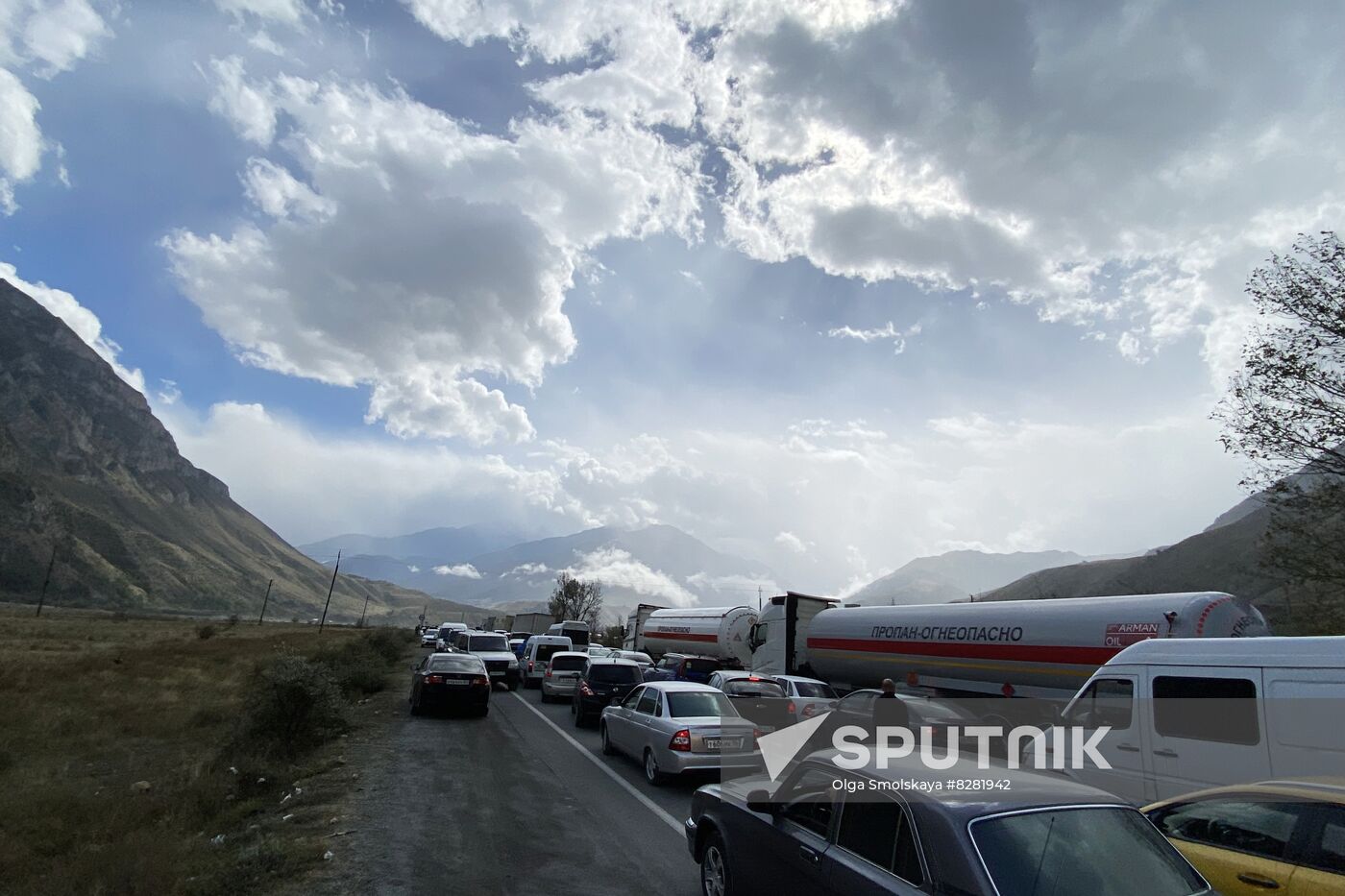 Russia Border Crossings Traffic Jams