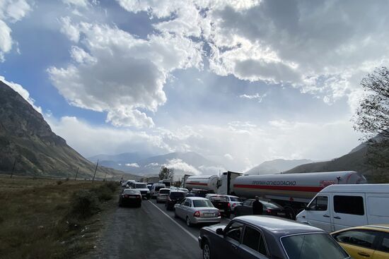 Russia Border Crossings Traffic Jams