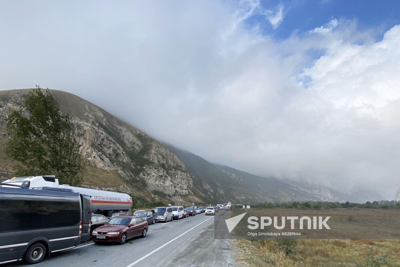 Russia Border Crossings Traffic Jams