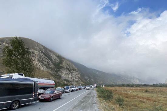 Russia Border Crossings Traffic Jams