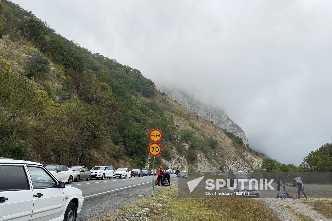 Russia Border Crossings Traffic Jams