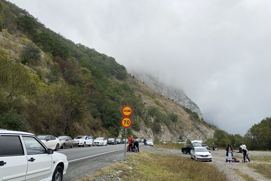 Russia Border Crossings Traffic Jams