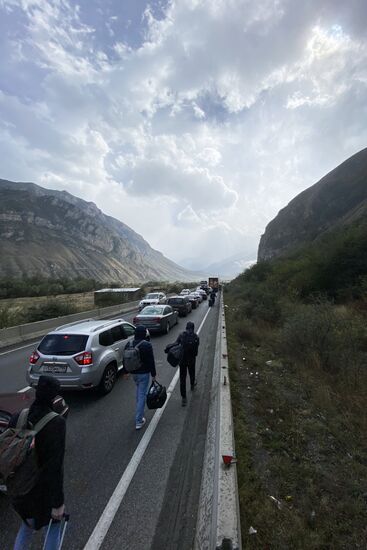 Russia Border Crossings Traffic Jams