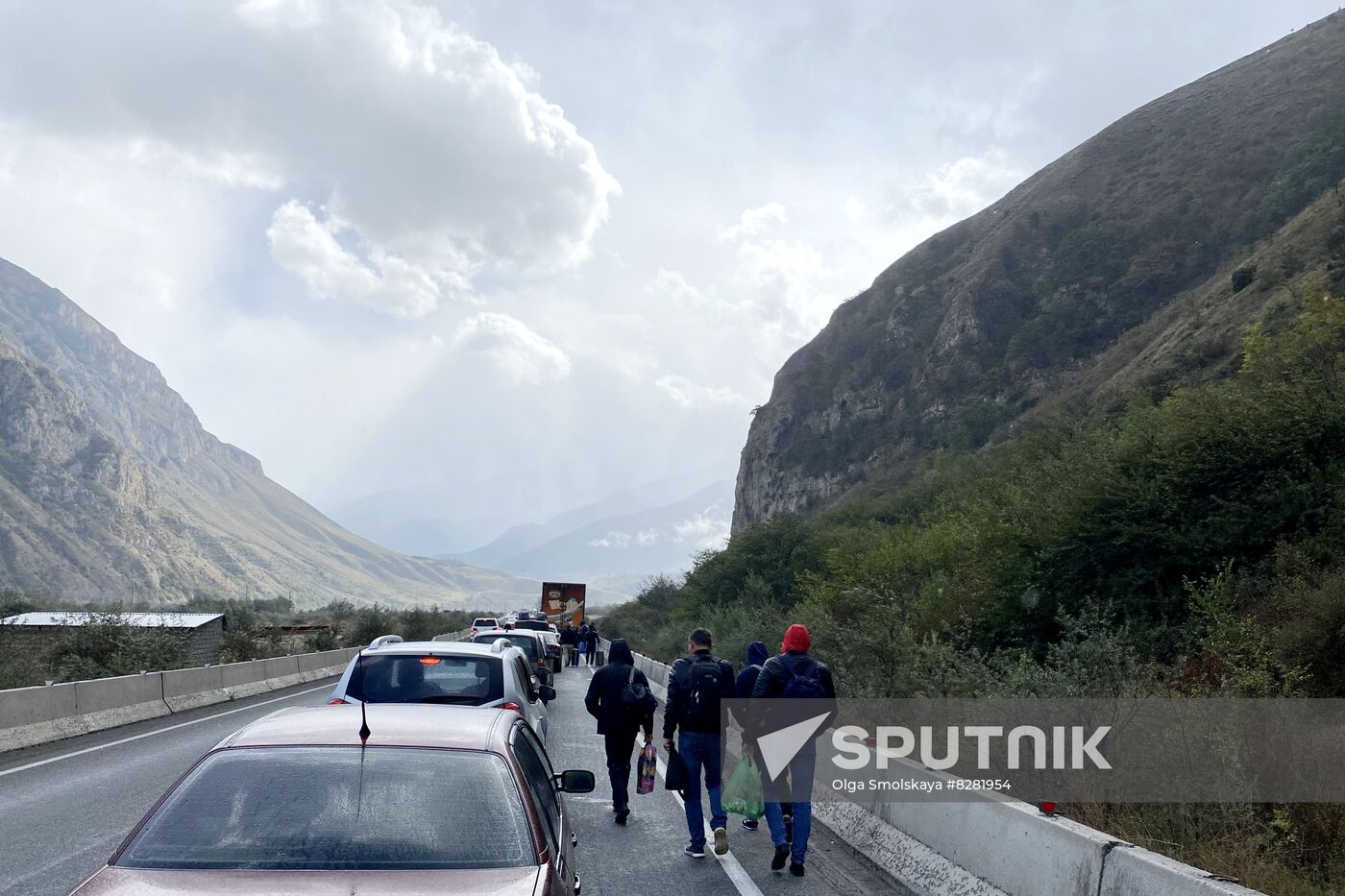 Russia Border Crossings Traffic Jams