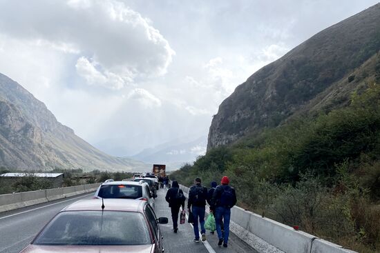 Russia Border Crossings Traffic Jams