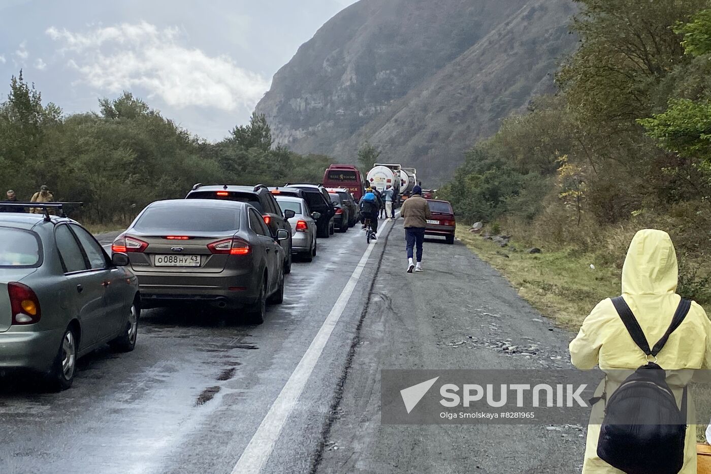 Russia Border Crossings Traffic Jams