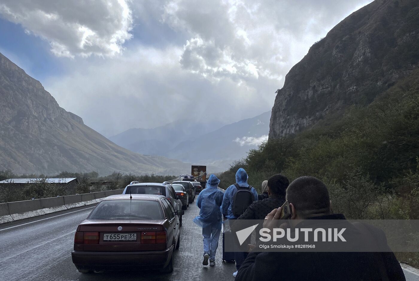 Russia Border Crossings Traffic Jams