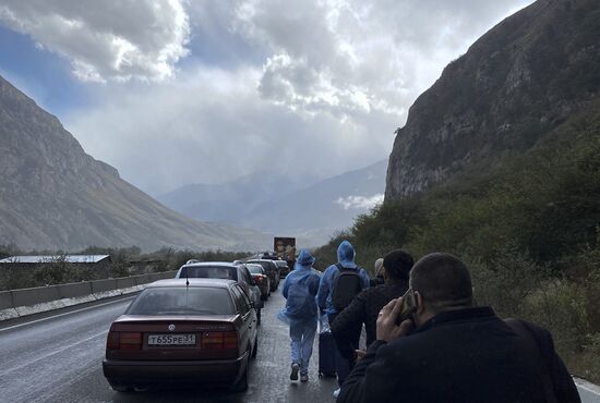 Russia Border Crossings Traffic Jams