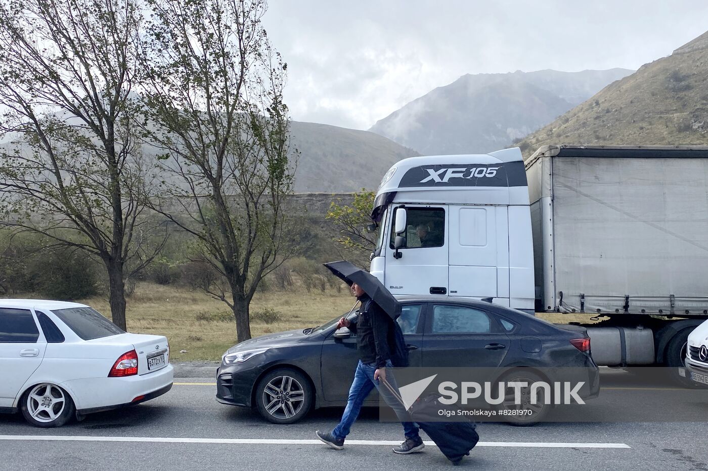 Russia Border Crossings Traffic Jams