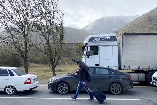 Russia Border Crossings Traffic Jams